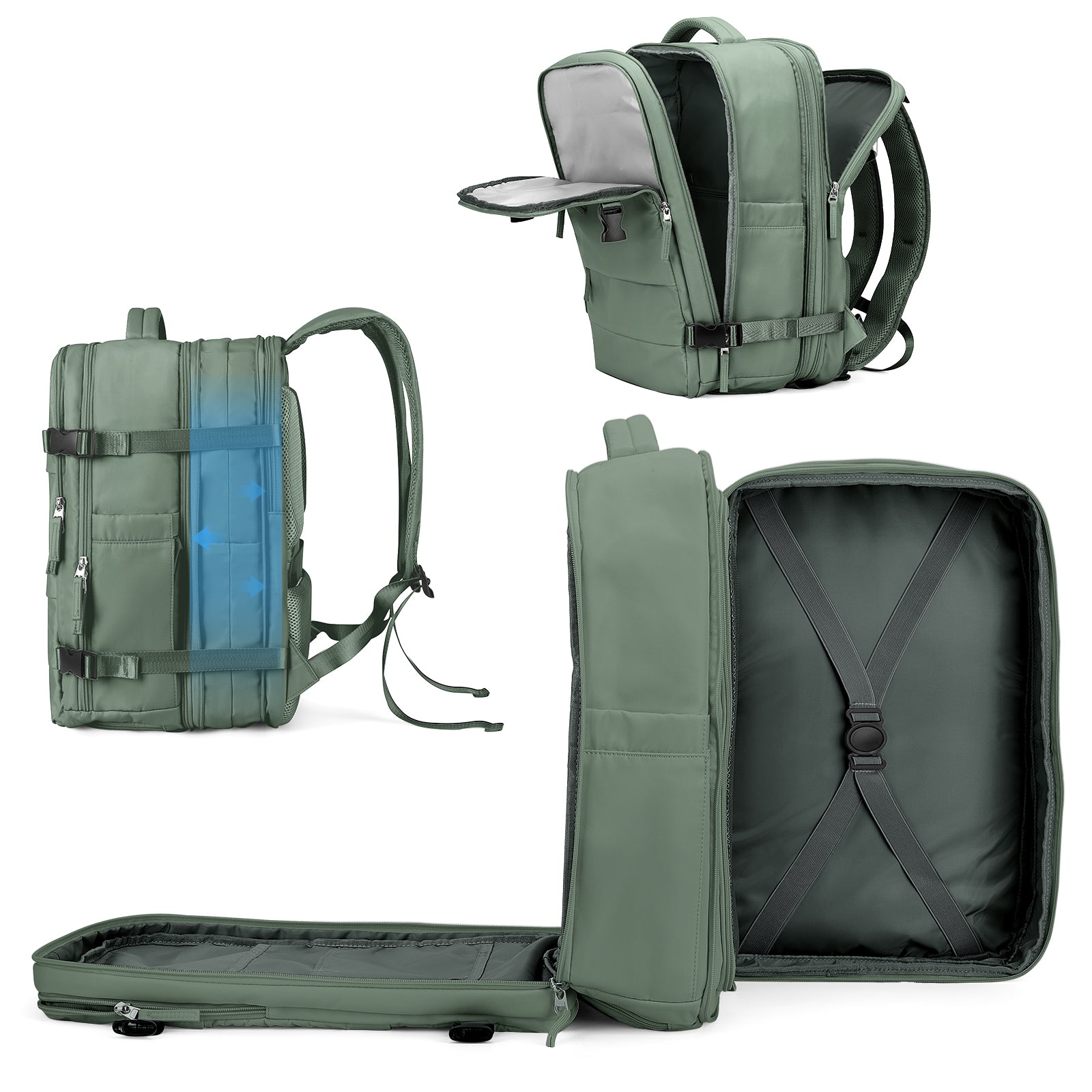 Coowoz® 45L Expandable Travel Backpack