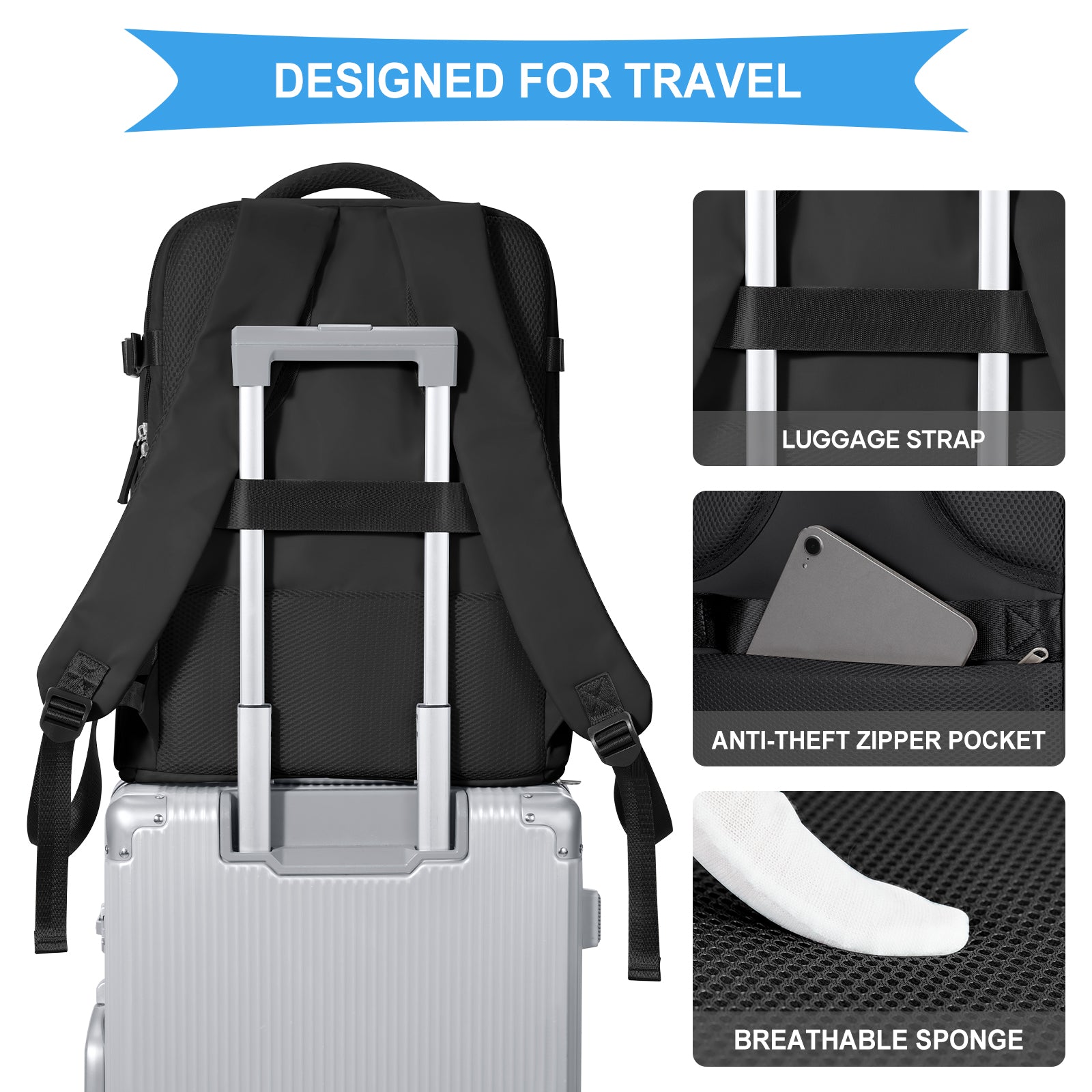 Coowoz® 45L Expandable Travel Backpack