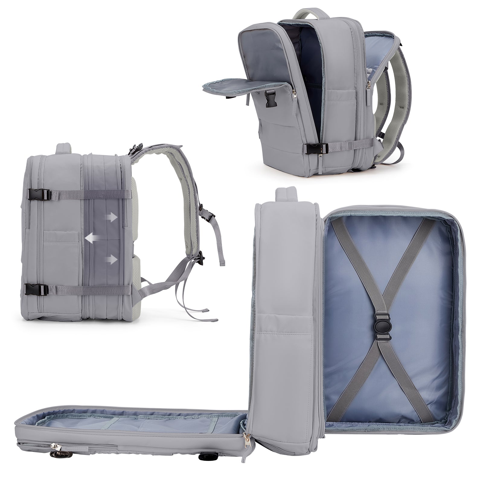 Coowoz® 45L Expandable Travel Backpack